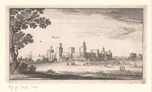Vista del Castillo de Windsor Paisajes y paisajes urbanos (título de la serie) Amoenissimi Aliquot Locorum en la provincia de Diversis Iacetium Prospectus (título de la serie) de Wenceslaus Hollar