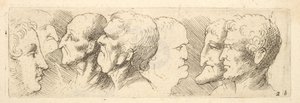 Estudios de cabezas, 1625-77 de Wenceslaus Hollar