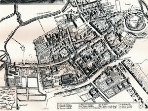 Plano de Hollar de Oxford, c1643 de Wenceslaus Hollar