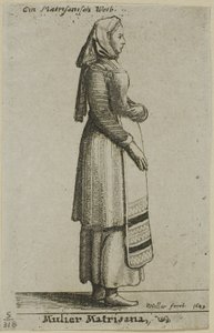 Mujer húngara de Wenceslaus Hollar