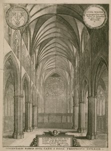 Interior de la Catedral de San Pablo, Londres de Wenceslaus Hollar