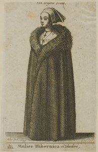 Mujer irlandesa de Wenceslaus Hollar