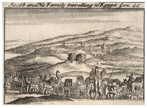 Jacob viajando a Egipto de Wenceslaus Hollar
