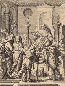 Jesús ante Anás de Wenceslaus Hollar