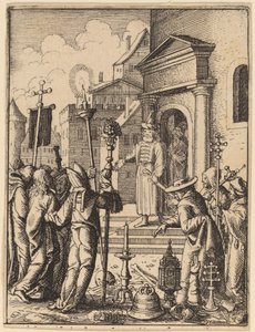 Jesús ante Pilato de Wenceslaus Hollar