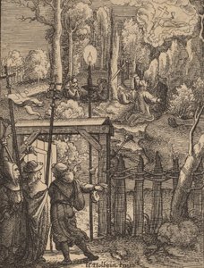 Jesús en el Monte de los Olivos de Wenceslaus Hollar