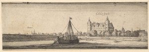 Castillo de Kelsterbach cerca de Höchst am Main de Wenceslaus Hollar