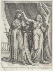 El rey Carlos I de Inglaterra elogiado por Justitia