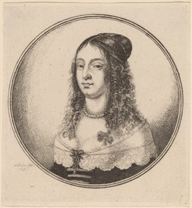 Dama con Cintas en los Rizos de Wenceslaus Hollar