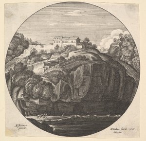Paisaje con una casa en los acantilados, 1646