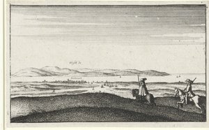 Paisaje con vistas a la Isla de Wight de Wenceslaus Hollar