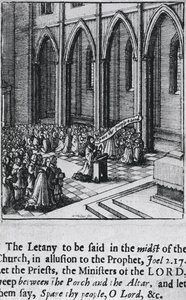 Letanía en una iglesia, c.1655