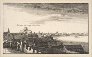 Londres desde la Casa Arundel, copia, siglo XVII