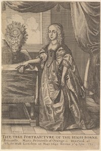 Mary, Princesa de Orange, 1625-77 de Wenceslaus Hollar