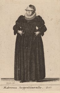 Matrona Argentinensis, 1642 de Wenceslaus Hollar