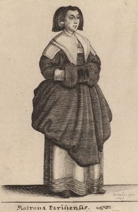 Matrona Parisiensis, 1643 de Wenceslaus Hollar