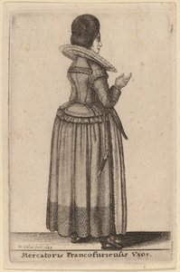 Esposa de Mercatoris Francofurtensis de Wenceslaus Hollar