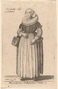 Esposa de Mercatoris Hollandici de Wenceslaus Hollar