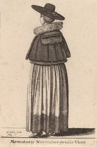 Mercatoris Norimbergensis Vxor de Wenceslaus Hollar