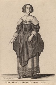 Mercatoris Parisiensis Vxor, 1643 de Wenceslaus Hollar