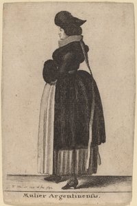 Mujer de Argentina de Wenceslaus Hollar