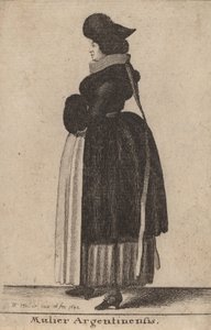 Mujer argentina de Wenceslaus Hollar