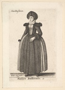 Mulier Basiliensis Mujer de Basilea, 1644 de Wenceslaus Hollar