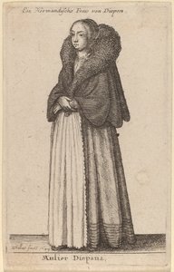 Mujer Diepana de Wenceslaus Hollar