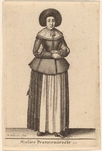 Mujer Franconiana de Wenceslaus Hollar