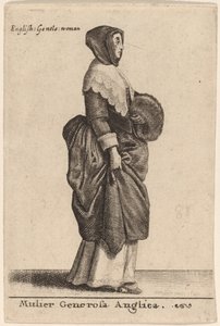 Mujer generosa inglesa de Wenceslaus Hollar