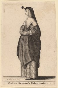 Mulier Generosa Coloniensis de Wenceslaus Hollar