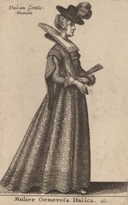 Mujer generosa italiana
