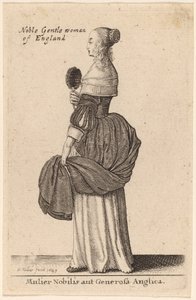 Mujer Noble o Generosa Inglesa de Wenceslaus Hollar