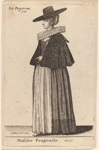 Mulier Pragensis de Wenceslaus Hollar