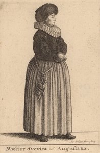 Mujer sueva o augusta de Wenceslaus Hollar