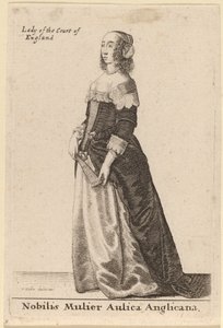 Nobilis Mulier Aulica Anglicana de Wenceslaus Hollar