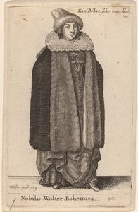 Noble Mujer Bohemia de Wenceslaus Hollar