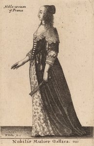 Nobilis Mulier Gallica de Wenceslaus Hollar