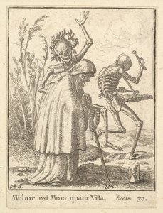 Anciana, de la Danza de la Muerte de Wenceslaus Hollar