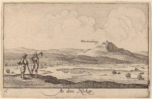 En el Neckar de Wenceslaus Hollar