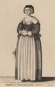 Esposa del Artesano de París de Wenceslaus Hollar