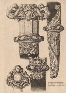 Ornamentación para una daga y vaina de Wenceslaus Hollar