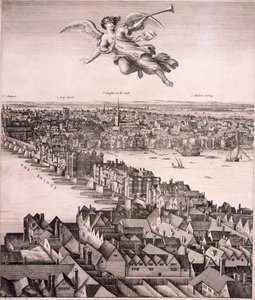 Vista panorámica de Londres de Wenceslaus Hollar