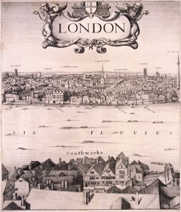 Vista panorámica de Londres, c. 1670