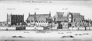 Parte de la ciudad de Westminster, 1647 de Wenceslaus Hollar