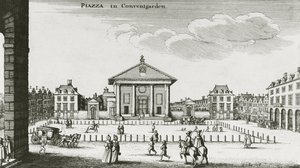 Piazza en Covent Garden, 1640 de Wenceslaus Hollar