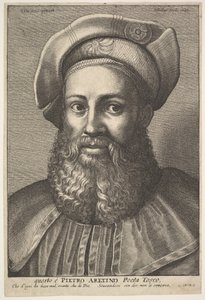 Pietro Aretino, 1640 de Wenceslaus Hollar