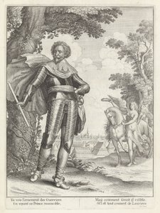 Portret van Frederik Hendrik, prins van Oranje Historia de la Entrada de la Reina Madre del Rey Cristianísimo en las Provincias Unidas de los Países Bajos. (título de la serie) de Wenceslaus Hollar