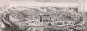 Perspectiva de Jerusalén, 1660 de Wenceslaus Hollar