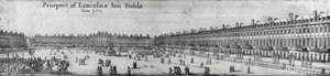 Perspectiva de Lincolns Inn Fields, c.1650 de Wenceslaus Hollar